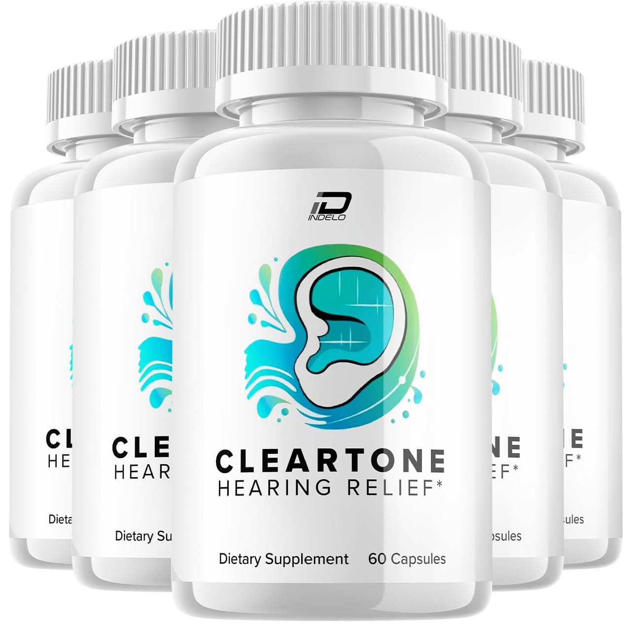 ClearTone Healthy Ear Support Supplement, Clear Tone Ear Ringing Relief, ClearTne Tinnitus Treatment, Advanced Formula Clear Tone for Hearing Support Reviews (5 Pack - 300 Capsules)