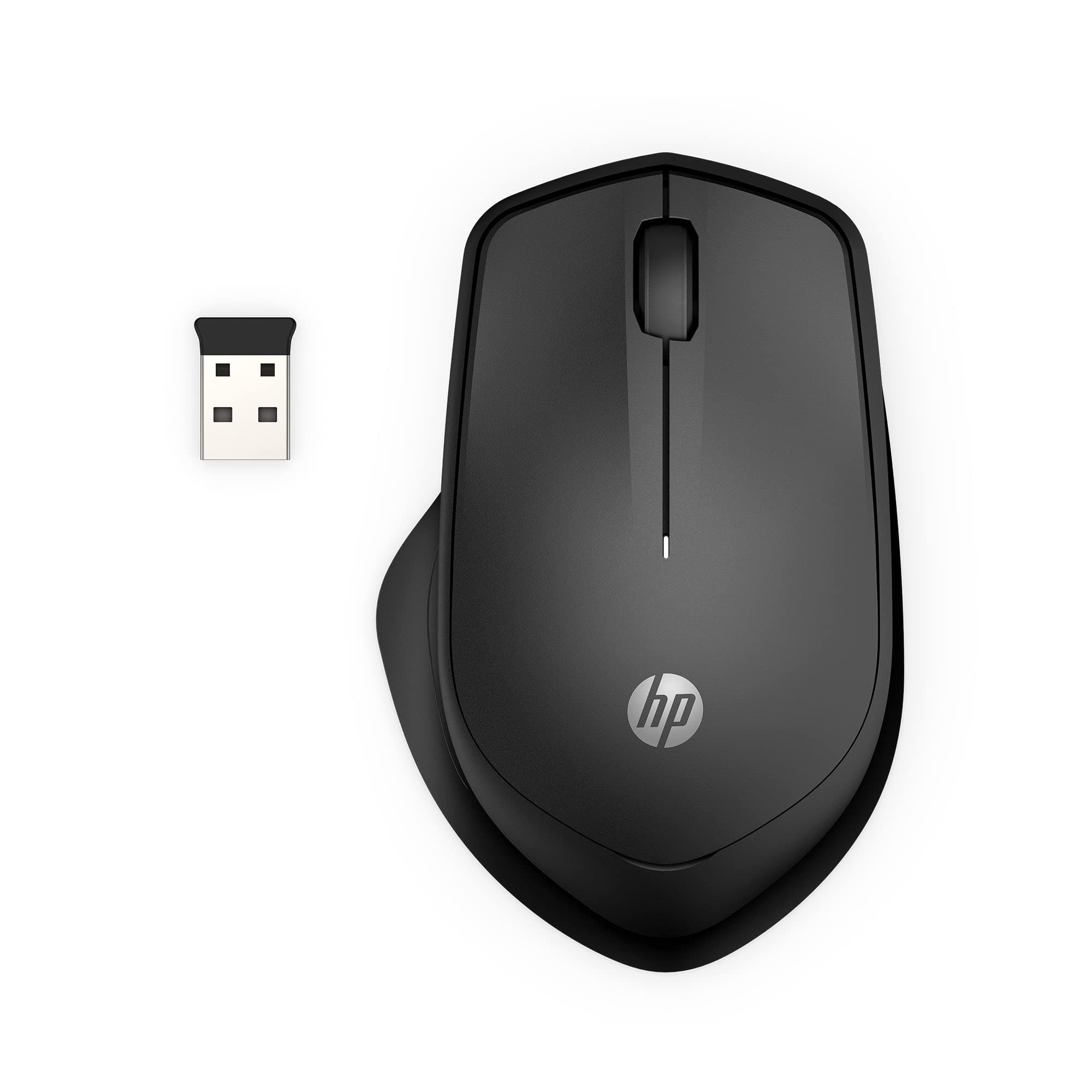 - HP 280 Silent Wireless Mouse - Ergonomic, Right-Handed Design - 2.4GHz USB Wireless Connection - Multi-Surface Technology, 1600 DPI Optical Sensor - Win, Chrome, Mac OS - Up to 18-Month Battery Life