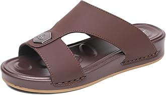 CaretticO Arabic Slippers Men's Sandal Light Weight Slip On Ultra Soft Massage Grip Breathable Medical Water Proof Traditional Outdoor Arabic Sandals for Slippers Men