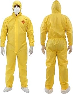 Tiger Tough Products unisex-adult Chemical Hazard Protection Coveralls Coverall (pack of 1)