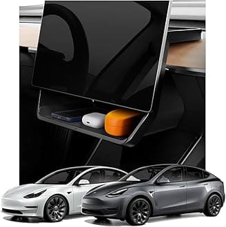 Spigen Underscreen Storage Organizer Designed for Tesla Model 3 and Y [NOT Fit Model 3 2024 (Hyland)] TO227 ACP07280 (Black)