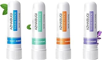 Nasal Stick Boost Energy Set, Nose Inhaler Stick, Better Breathing, Natural Menthol Inhaler (Set of 4)