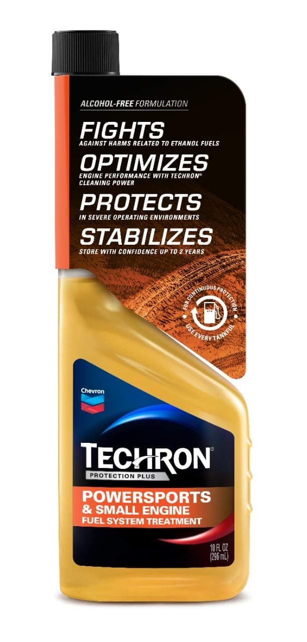 Chevron Techron Protection Plus Powersports and Small Engine Fuel System Treatment, 10 oz, Pack of 1