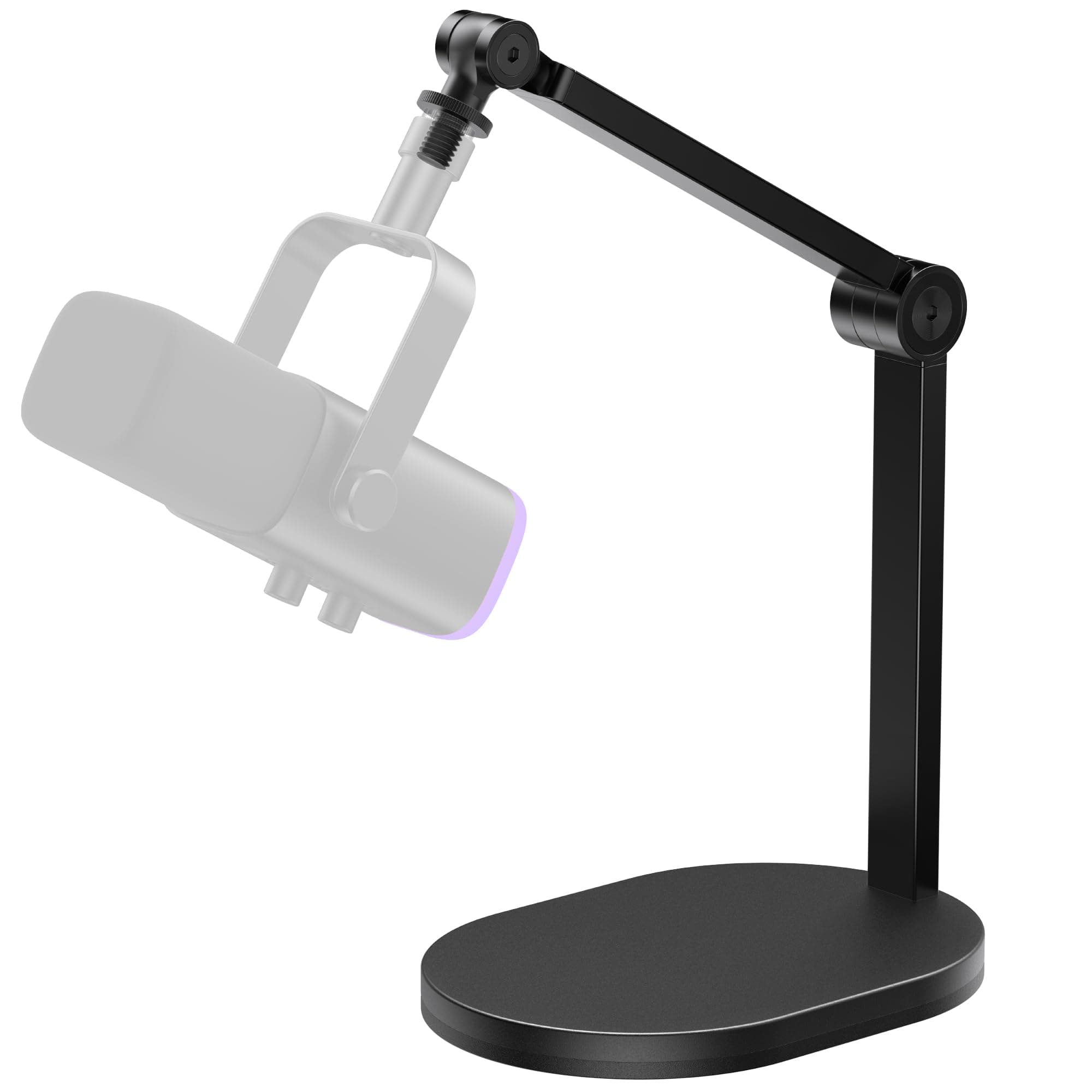 InnoGear Studio Mic Stand, Max Load 2.64 lb Microphone Arm Desk Mount Desktop Microphone Stand for Fifine AM8 K669B Blue Yeti HyperX QuadCast SoloCast AT2020, Webcams Cameras, Black