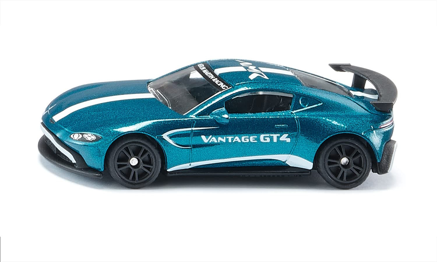 siku 1577, Aston Martin Vantage GT4, Toy Car, Metal,Plastic, Blue, Metallic Paint, Huge Rear Wing, Sport Tyres, Detailed Design