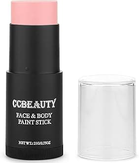 CCbeautyBaby Pink Face Paint Stick,Face Painting Kit For Adult,Non Toxic SFX Makeup For Cat Unicorn Fairy Halloween Costume Cosplay,Oil Based Professional Body Paint,Full Coverage Painting Foundation
