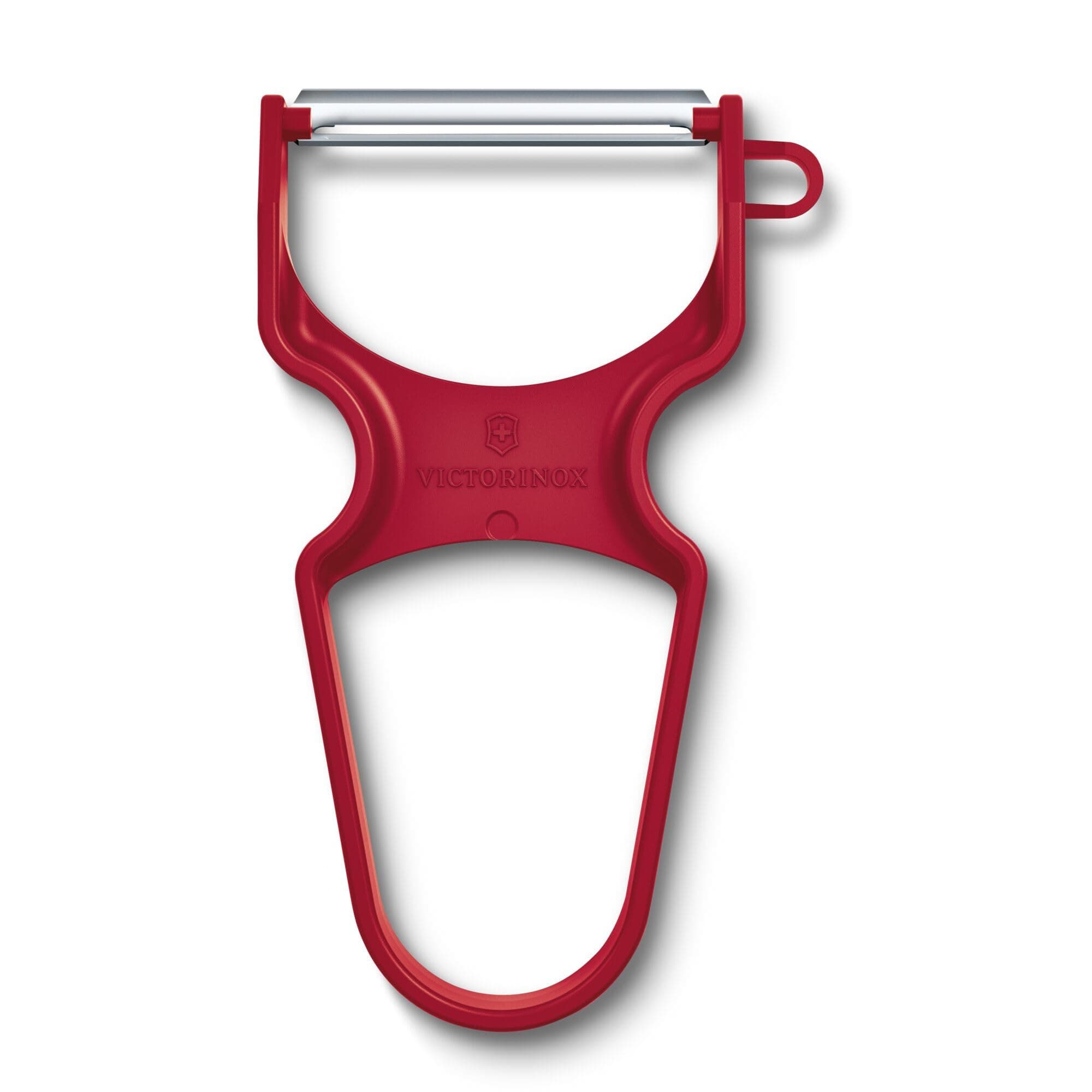 Victorinox Rapid Peeler, Vegetables, Straight Cut, Extra Sharp, Pendulum Blade, Robust Plastic Handle, for Left and Right Handed Users