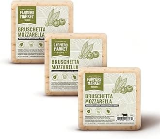 Farmers Market, Gluten Free, Keto, Paleo, Low Sodium, Zero Sugar, Wisconsin Cheese Gift Sets, 3-Pack, Bruschetta Mozzarella
