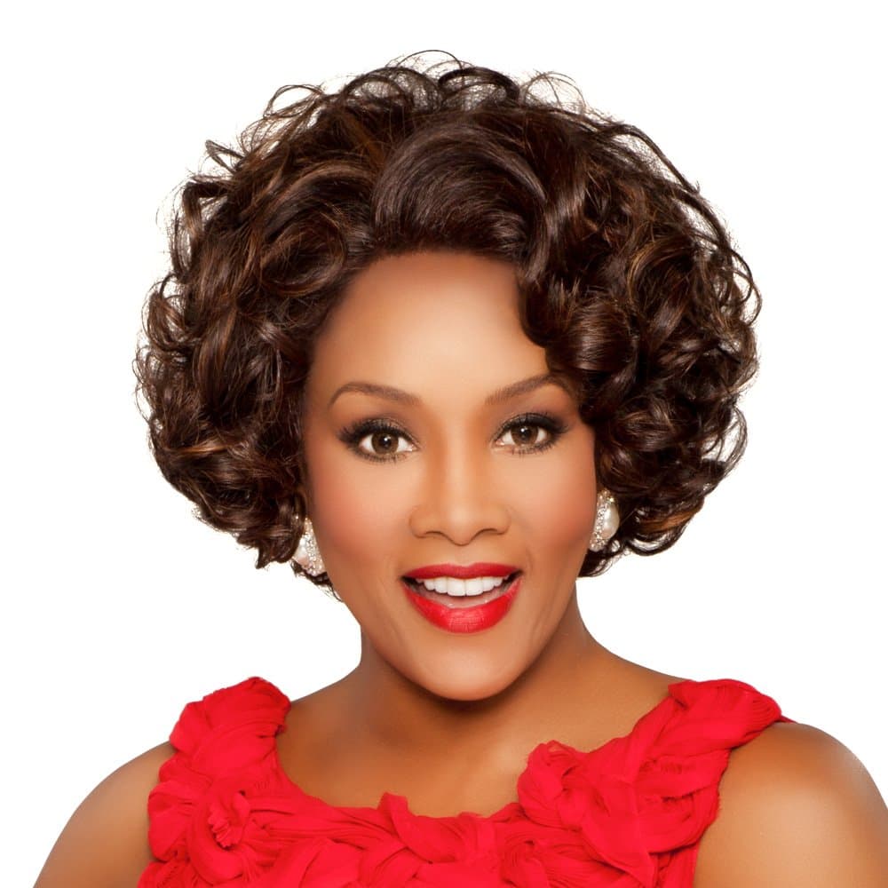 Vivica Fox Synthetic Deeep Lace Front Wig - Jadore V, 1B
