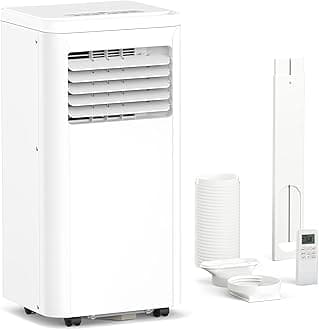 ZAFRO 8,000 BTU Portable Air Conditioners, 4 Modes Portable AC Unit Built-in Cool/Dehumidifier/Fan/Sleep, 24Hrs Timer, for Bedroom/Indoor Rooms