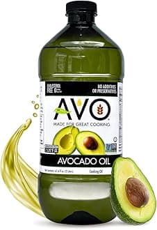 Bulk Avocado Oil for Cooking (67.6 fl oz), Non-GMO Certified, No Preservatives, High Smoke Point 500°F, Neutral Flavor, Gluten-Free, Plant-Based, OU Kosher