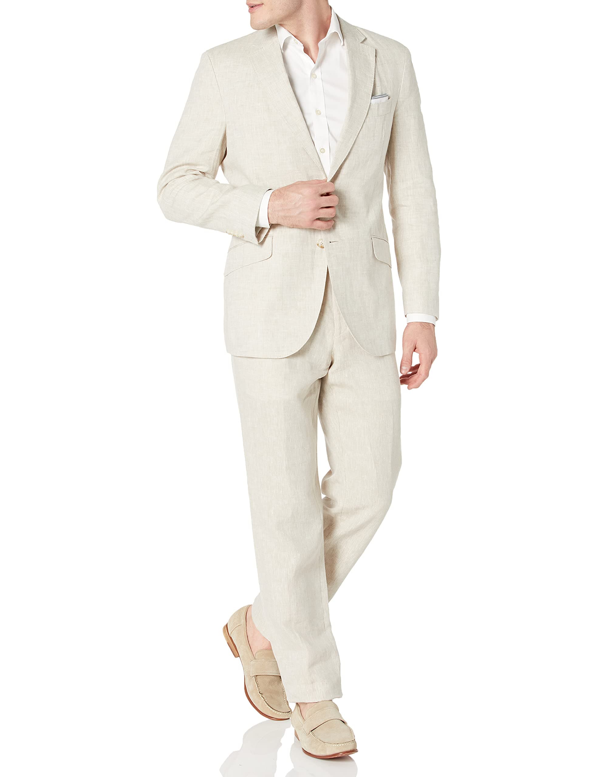 Kroon Men's Aim Active Inspired Movement Linen Suit with Flex Lining