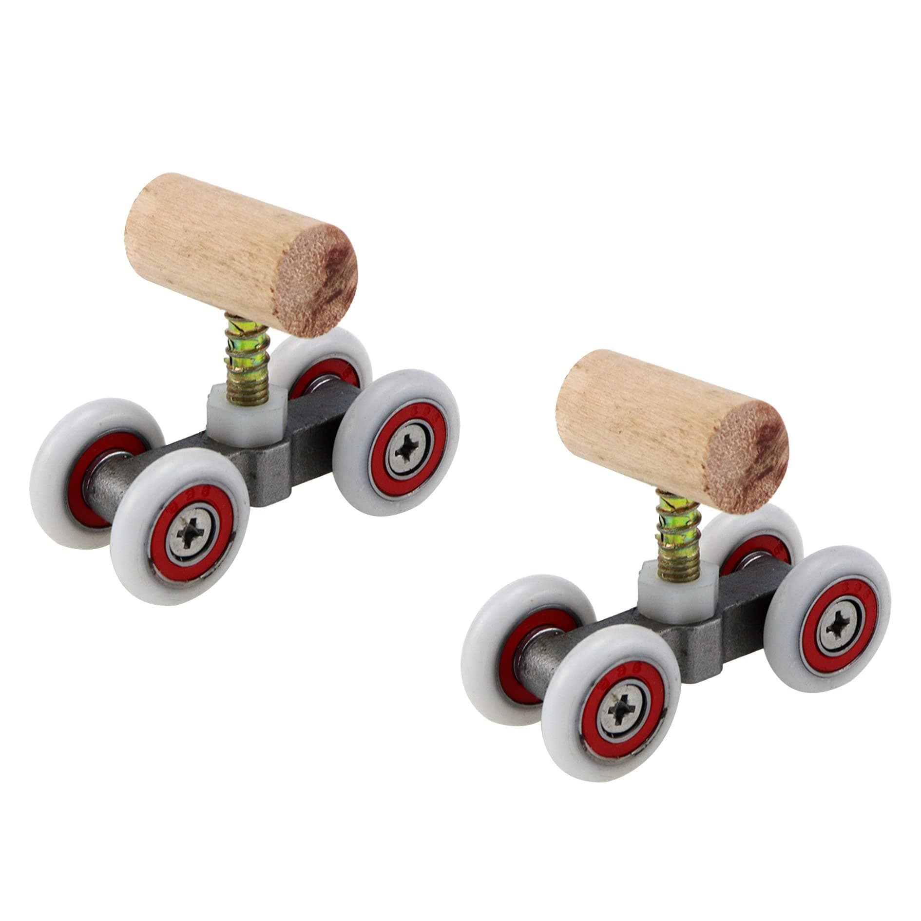 Mewutal 2Pcs Parrot Roller Skates Pet Intelligence Training Toy Double Row Roller Skateboard for Bird Parrot (Large Size)