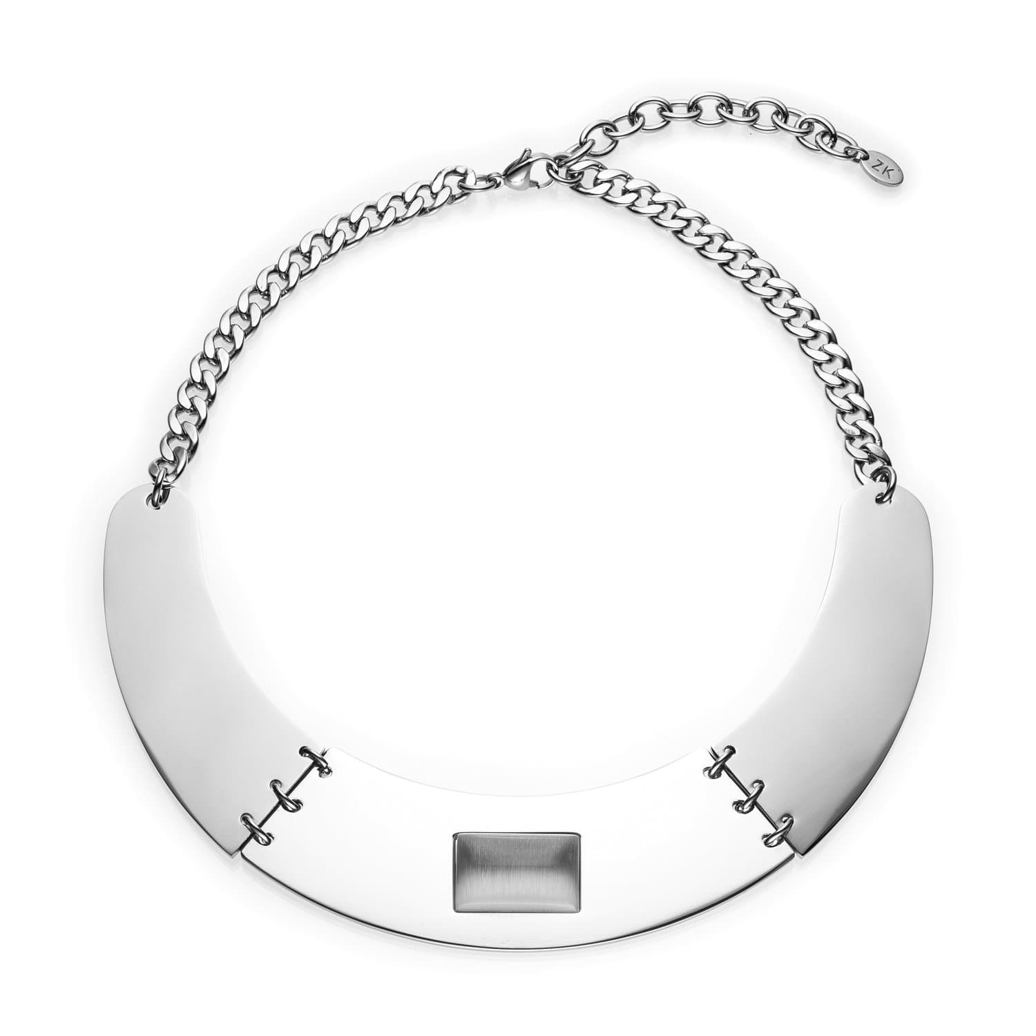 ZABOK - Collar Dickey Crimped Steel White