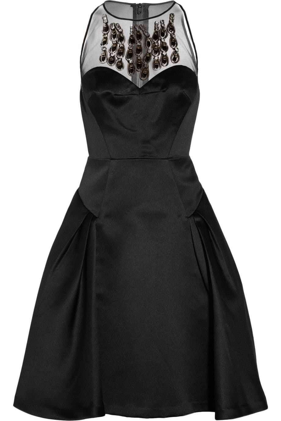 MILLYAviana Beaded Dress, Black, 8