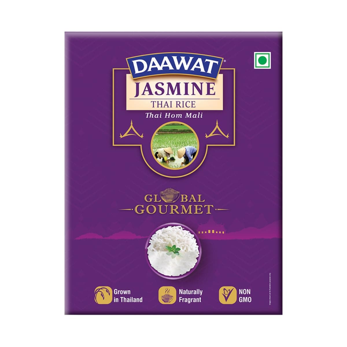 Premium Jasmine Rice | Thai Hom Mali | Authentic Thai Rice | Soft Texture & Quick Cooking | Product of Thailand | 500g Pack