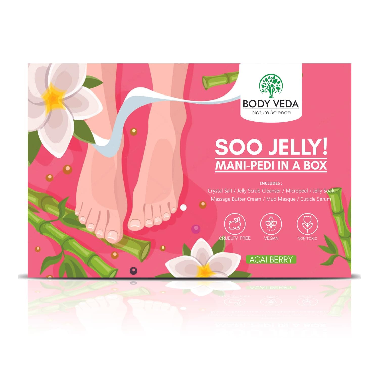 Soo Jelly Crystal Manicure-Pedicure Kit | 7-Step | Remove Dirt, Impurities & Dead Skin Cells | Softens And Nourishes Hand And Feet