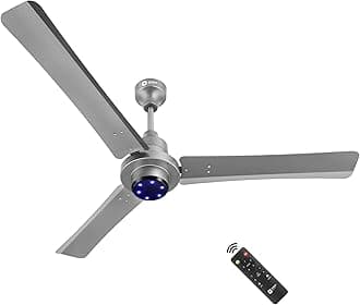 Uniquely Designed I Tome Pro 1200 mm BLDC Ceiling Fan with Remote | BEE 5-Star Rated Energy Efficient Fan | High Air Delivery, 3 Years Warranty by Orient - Space Grey
