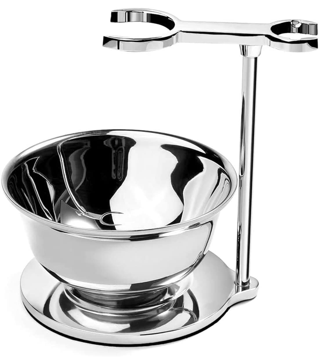 GRUTTI 2-in-1 Shaving Bowl, Men's Shaving Set, Shaving Cup + Men's Shaving Blade Holder, Soap, Bowl, Shaving Holder, Deluxe Chrome Razor Stand and Shaving Gift Sets for Men
