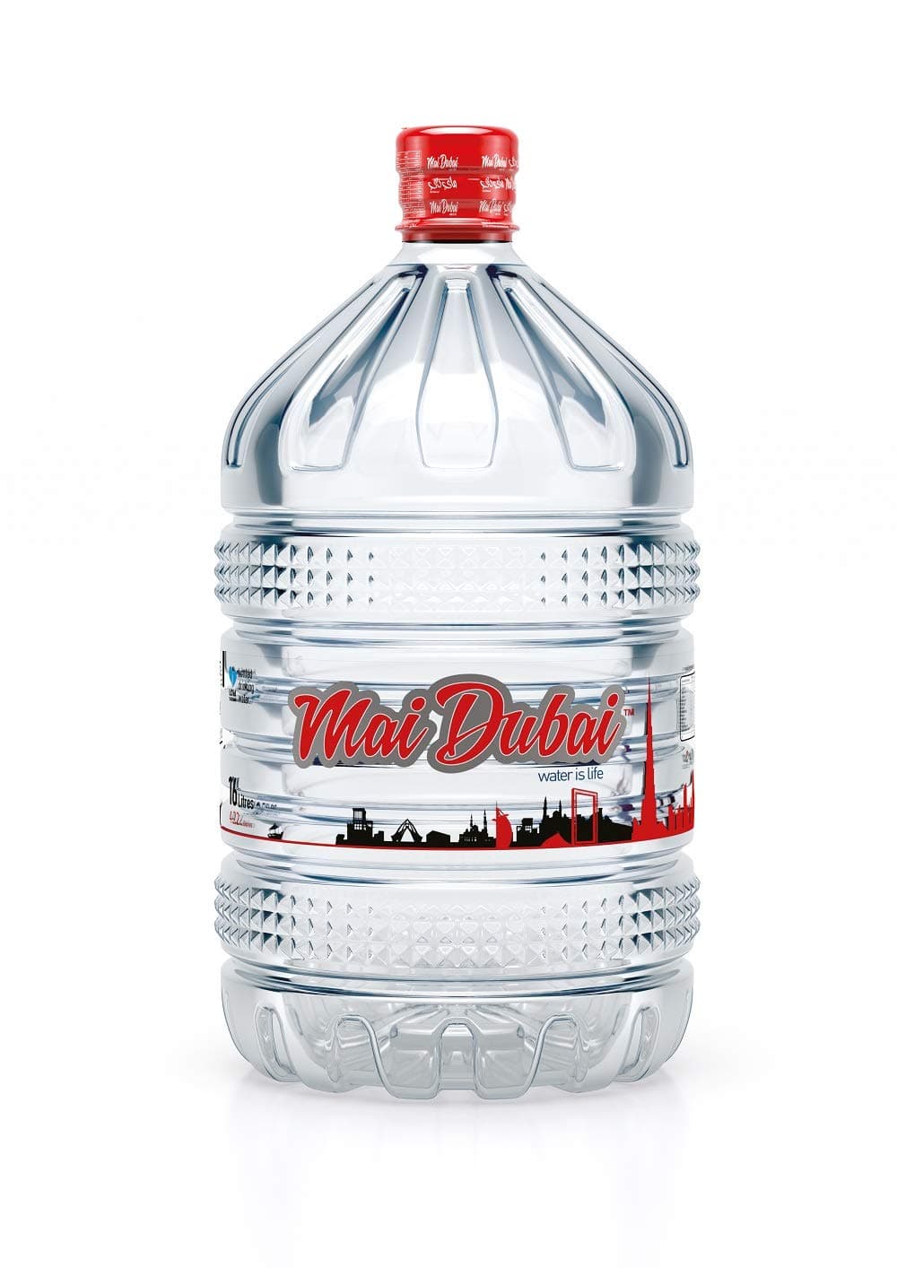 16L x 1 Bottle - Drinking Water | Low Sodium |Balanced Minerals | 100% Solar-Powered | Carbon-Neutral Production | Dubai’s Most Preferred Local Brand