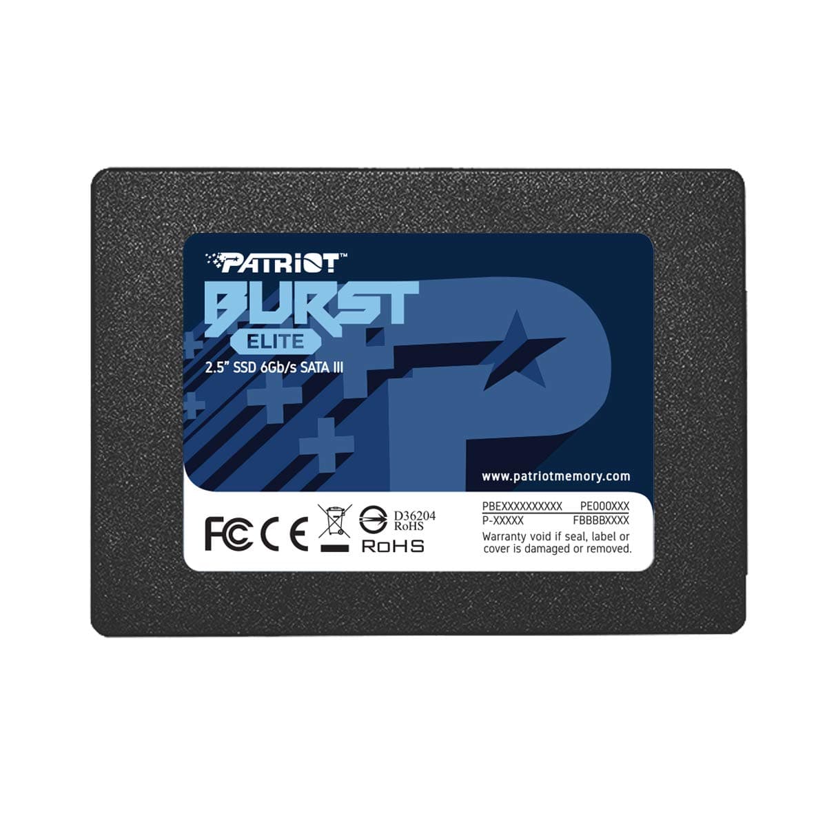 Patriot Memory Burst Elite SATA 3 480GB SSD 2.5 Inch Solid State Drive PBE480GS25SSDR
