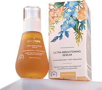 - LuxaDerme Ultra Brightening Korean Face Serum with 77% Yuzu, Vitamin C Rich, Glutathione & Niacinamide | Clinically Proven Patented Actives to Reduce Dark Spots & Hyperpigmentation | Vegan Korean Skincare for Men & Women | 30ml