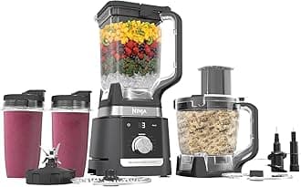 CO905KS Deluxe Kitchen System, 1600 WP Auto-IQ Base, 88-oz. Picther, 9-cup Deluxe Food Processor, (2) 24-oz. Single-Serve Cups