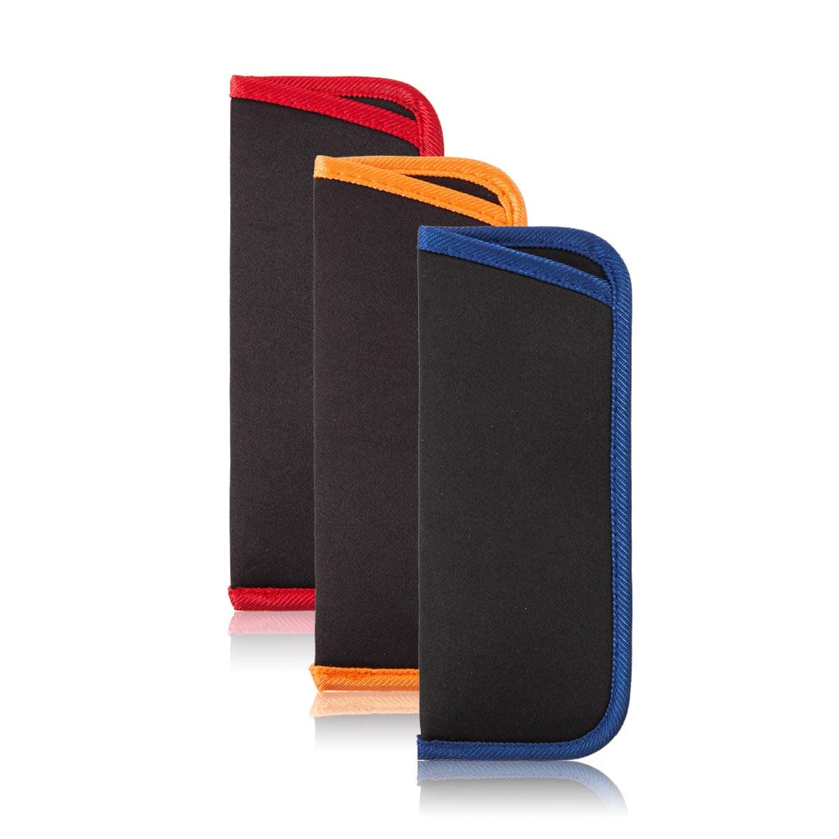 TRIUMPH VISION 3 Pack Reading Glasses Pouch - Soft Eyeglasses Bag Portable Cloth Eyewear Case