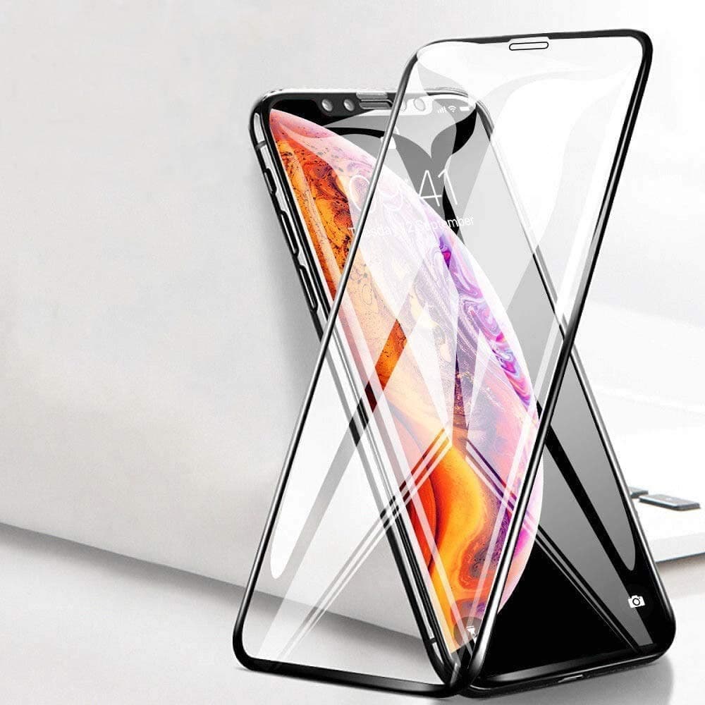 ASD Accessories iPhone X/XS Tempered Glass Screen Protector Compatible, 9D Full Coverage, Anti Scratch and Fingerprint, Bubble Free