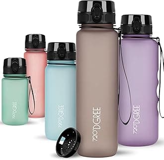 720°DGREE Water Bottle “uberBottle“ +Sieve - 350ml, 500ml, 650ml, 1L, 1.5l - BPA-Free Tritan, Leakproof, Reusable Drinking Bottle - Sports Bottle for Gym, Fitness, Kids, Bike, Travel, School, Office