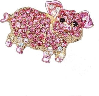 Comelyjewel Exquisite Cartoon Pig Brooch Pins Jewelry Clothes Bags Backpacks Capel Jacket Badge Accessories Durable and Practical