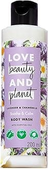 Love Beauty & Planet With Lavender & Chamomile Calm & Soothe body Wash;200ml|No Sulfate & No Paraben |Liquid Shower Gel for restful sleep