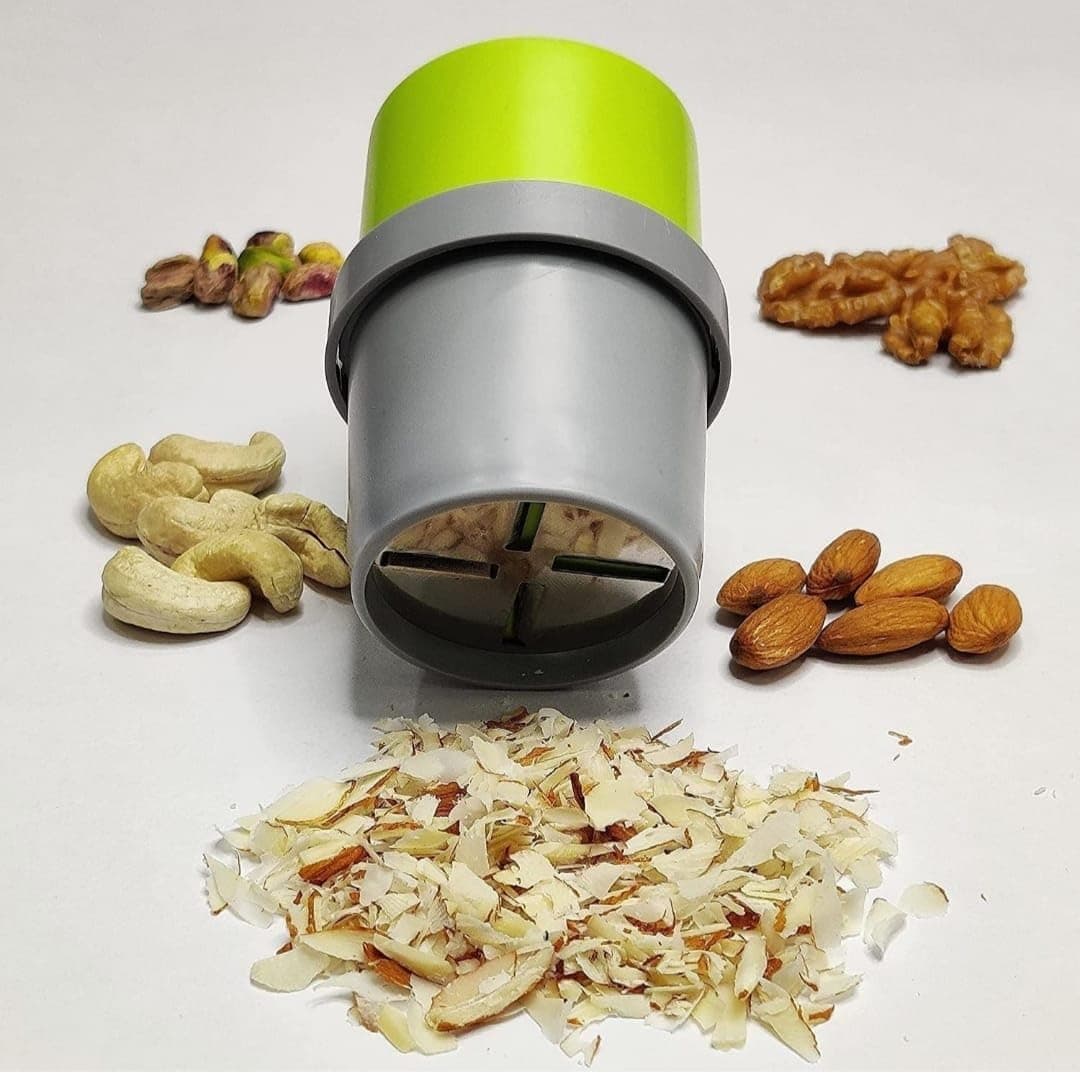 Precise Dry Fruit Cutter Slicer Grinder| Chocolate Cutter & Butter Slicer | 3 in 1 Stainless Steel Blade| Food Grade, Durable & Easy to Use | Perfect for Chopping Nuts & Fruits