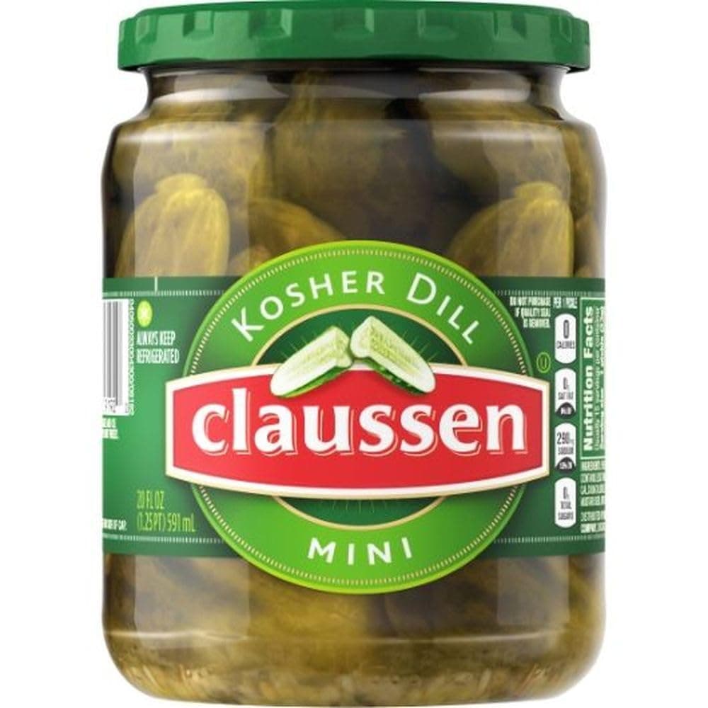 Kraft Claussen Dill Mini Pickle, 20 Ounce -- 12 per case.