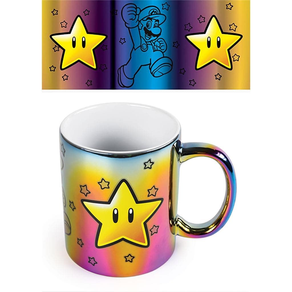 Pyramid Super Mario (Star Power) Iridescent 11Oz Mug Multicolour Standard