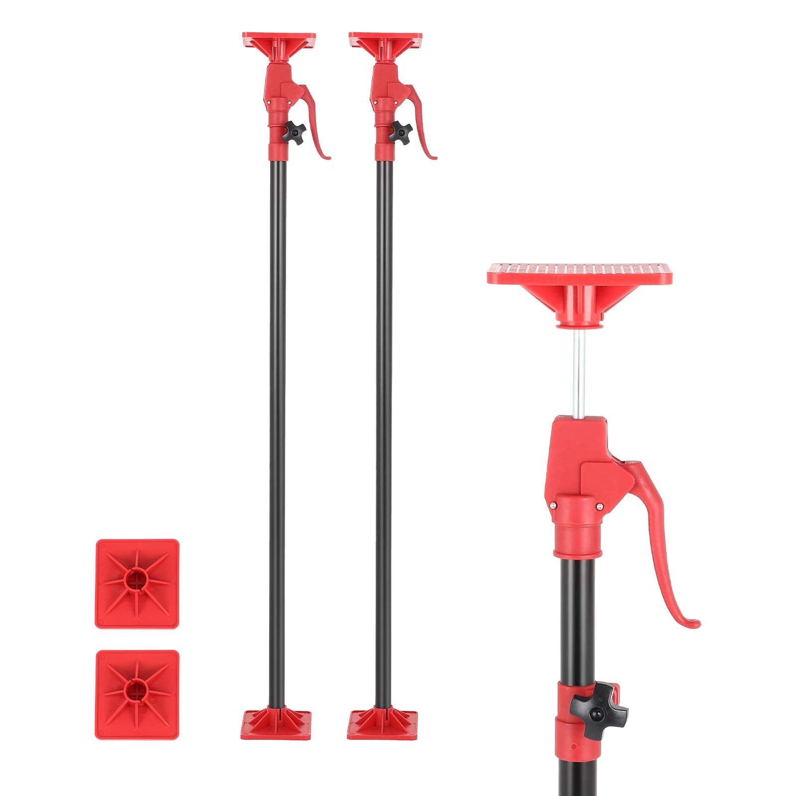 GCCSJ Cabinet Jack Support Pole, 45-114 Inch Adjustable Heights Support Pole, Cabinet Jacks for Drywall Jack Installing Cabinets Third Hand Tool 154 Lb Capacity