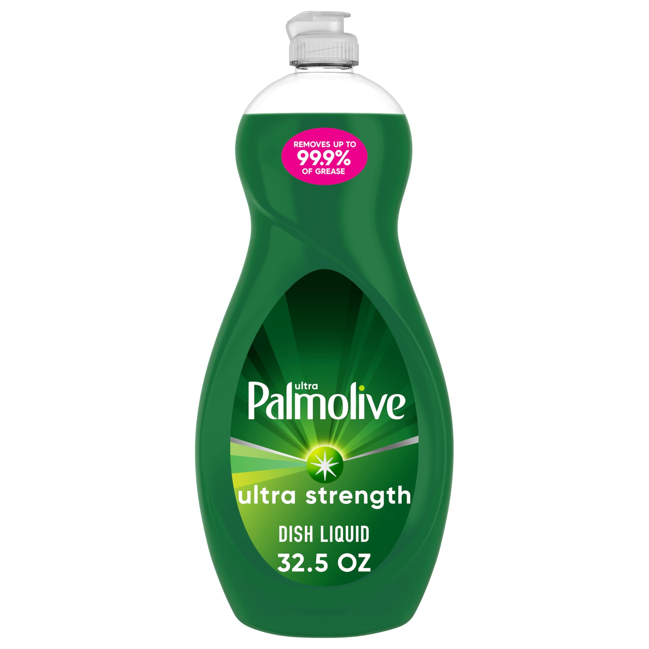 Palmolive Ultra Strength Liquid Dish Soap, Original Green, 32.5 Fluid Ounce (Packaging May Vary)