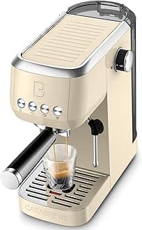 3700 Essential Espresso Machine 20 Bar, Stainless Steel Coffee Maker with Steam Milk Frother, Espresso Coffee Machine Cappuccino Latte Machine with 43.9oz Removable Water Tank, Creamy