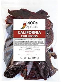 4oz California Dried Whole Chilies Peppers