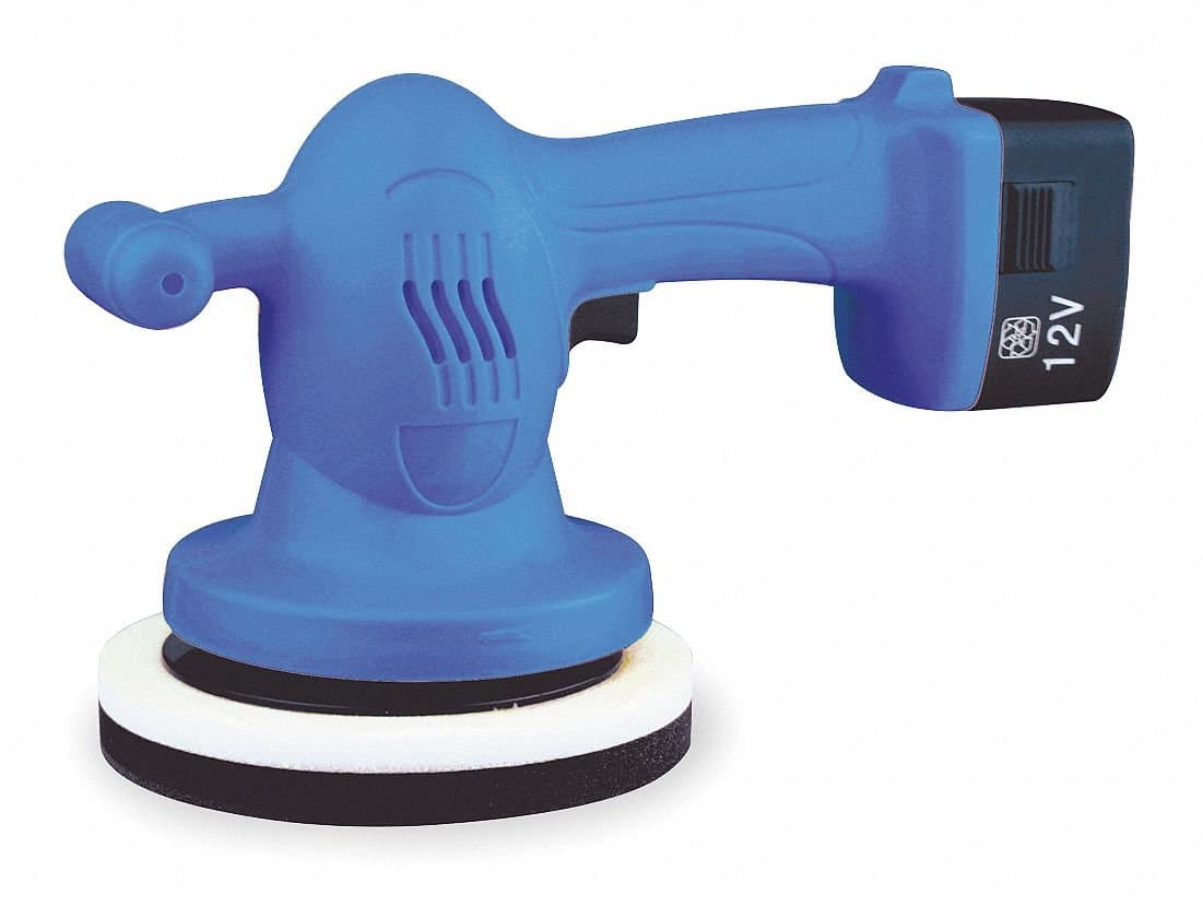 Westward Auto Polisher, 12 VDC, 6 in, w/2 Bonnets