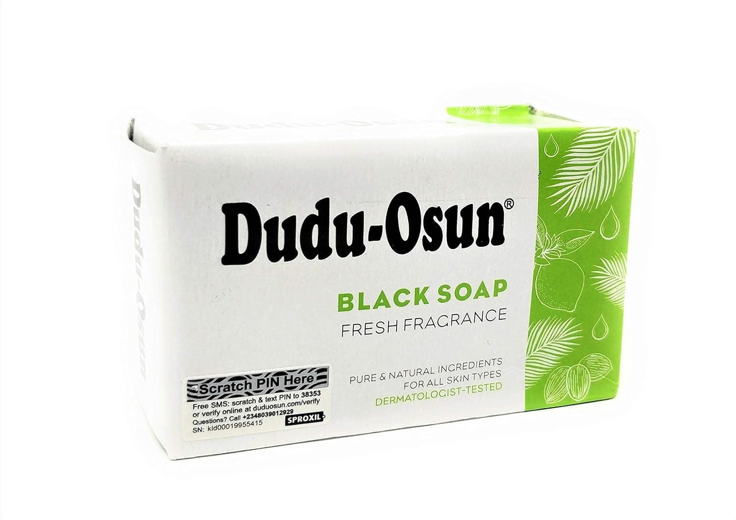 African Black Soap, 100% Pure, 150g. (Pack of 4)