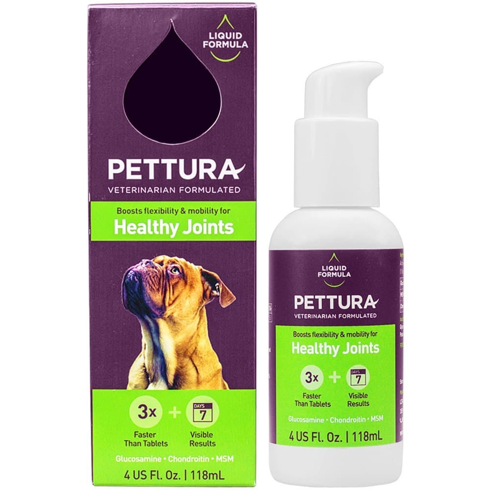 Healthy Joints, Liquid Dog Supplements, Boosts Flexibility & Mobility for Healthy Joints, Glucosamine, MSM, Chondroitin Sulfate, 4 Ounces