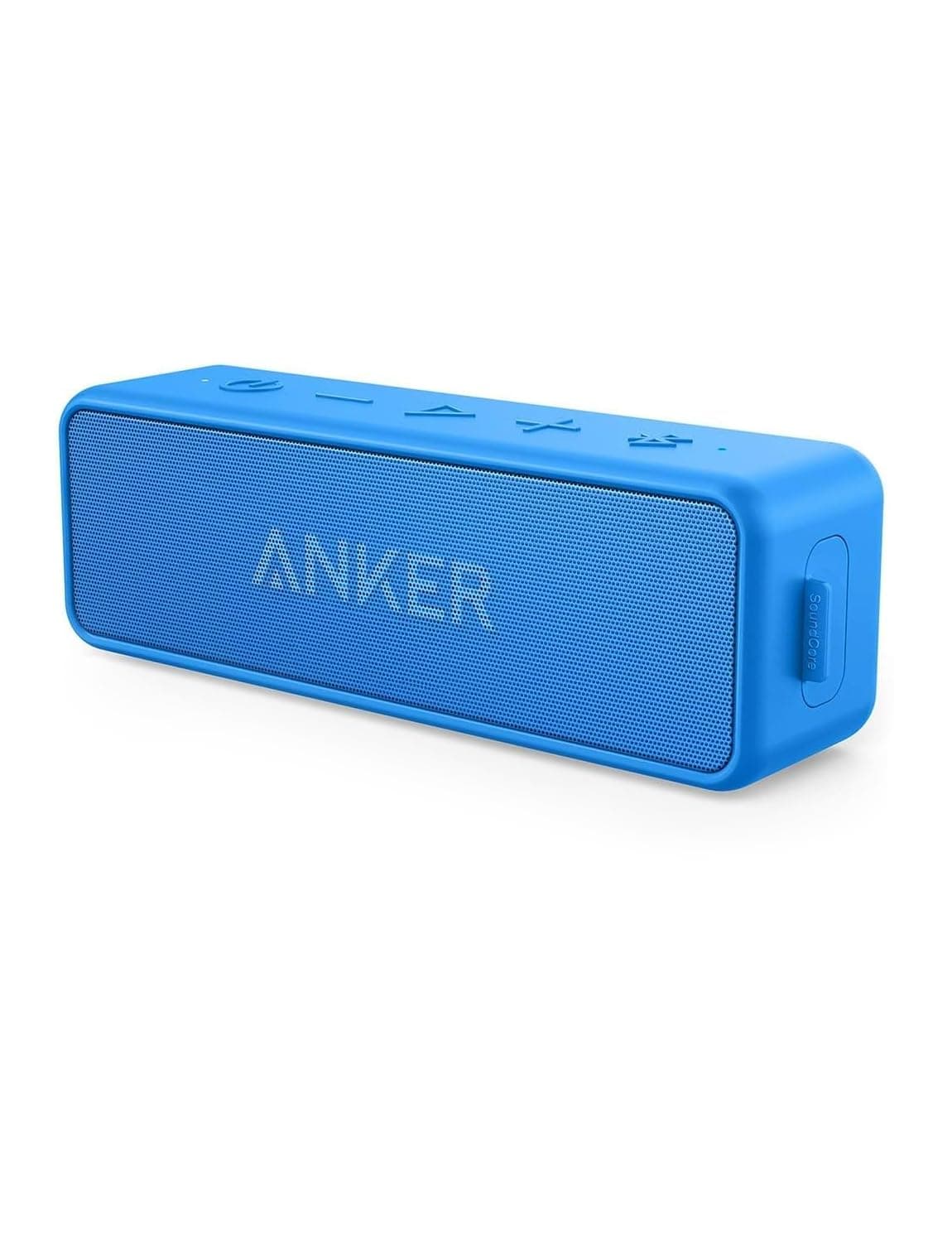 Anker SoundCore 2 12W Portable Wireless Bluetooth Speaker: Better Bass, 24-Hour Playtime, 66ft Bluetooth Range, IPX5 Water Resistance & Built-in Mic, Dual-Driver Speaker (Renewed)