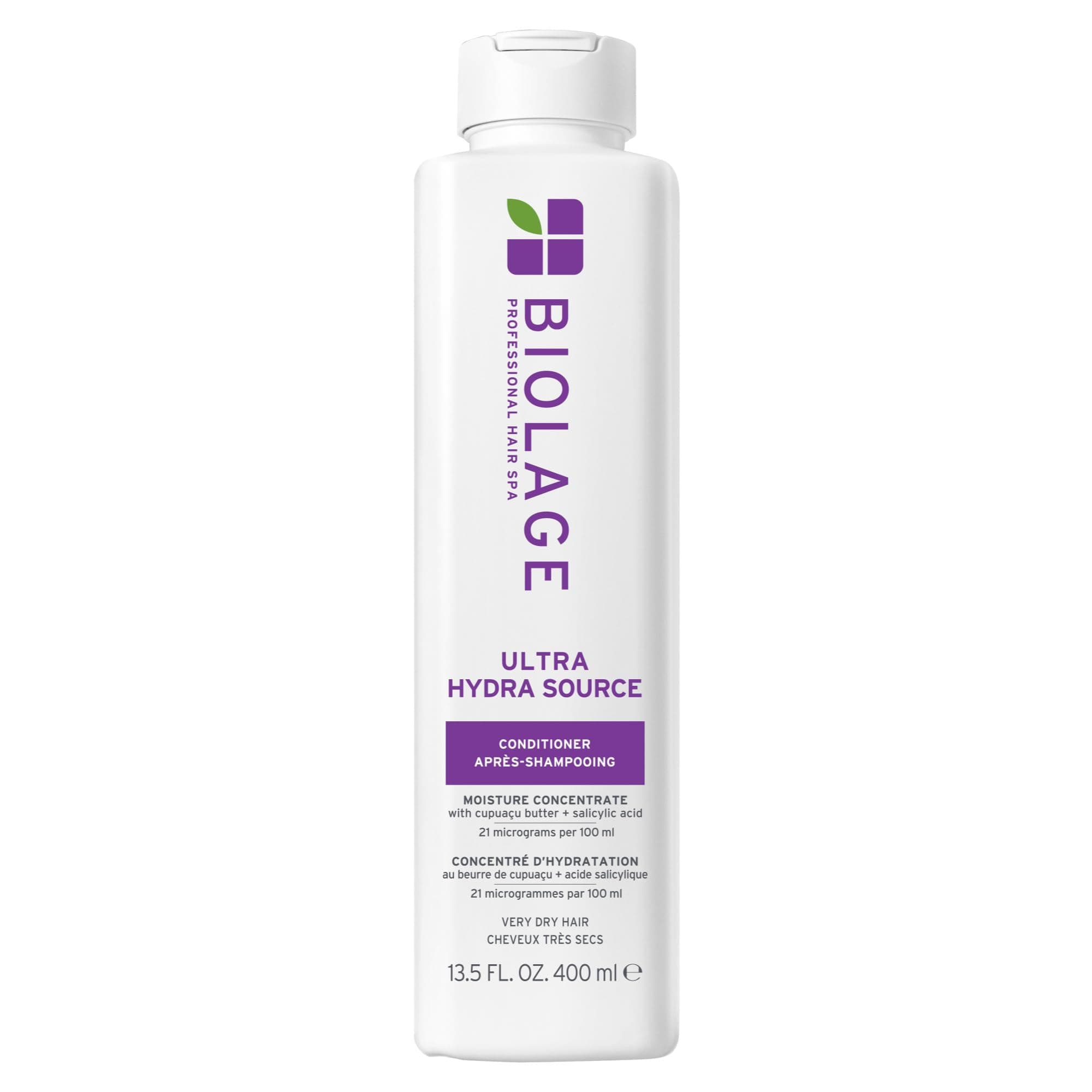 Biolage Ultra Hydra Source Conditioning Balm | Deep Hydrating Conditioner | Renews Hair's Moisture | For Very Dry Hair | Silicone-Free | Vegan | Salon Conditioner | 13.5 Fl. Oz