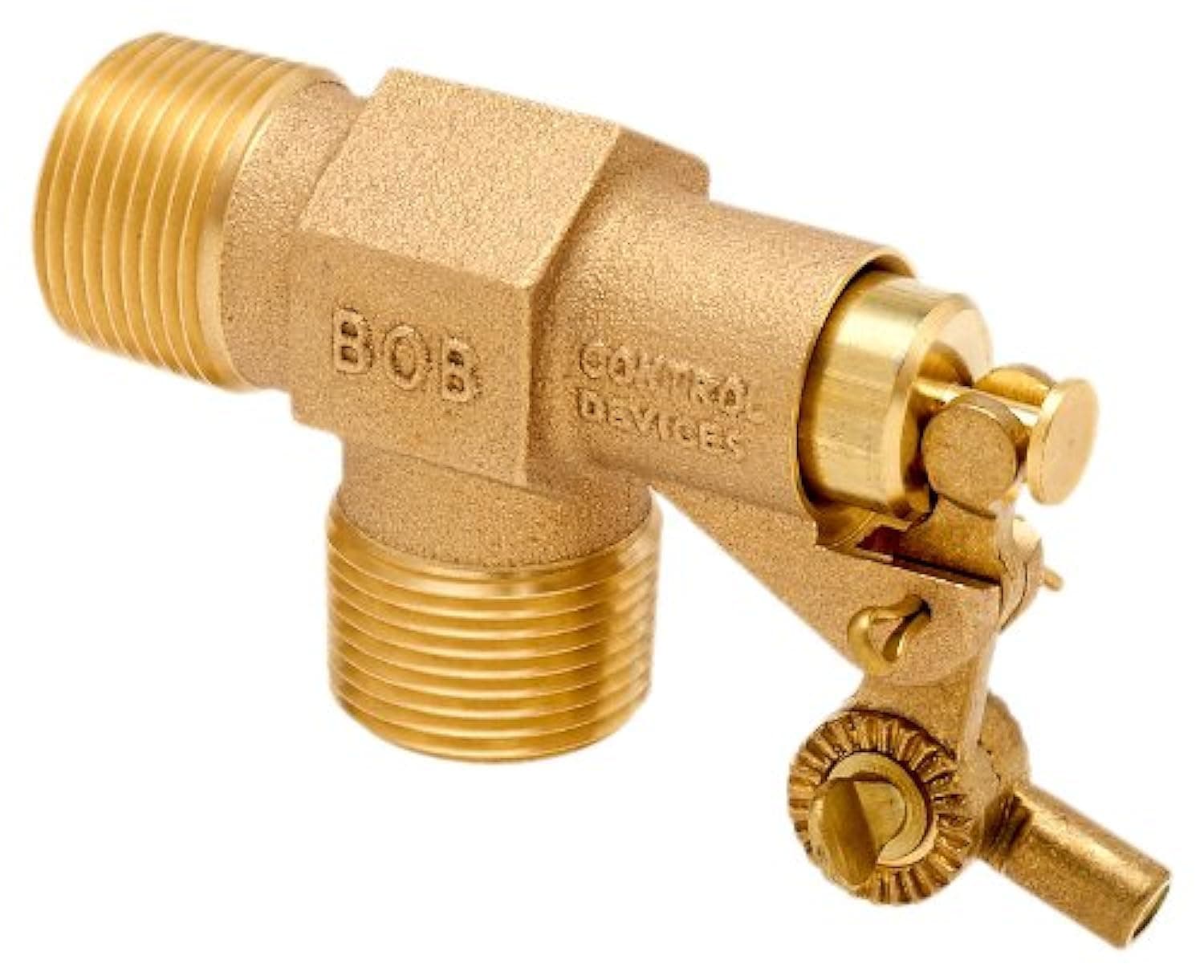 R400-1 R400 Series Bob Red Brass Float Valve, 1" NPT Male Inlet x 1" NPT Male Outlet, 68.5 gpm at 85 psi Pressure