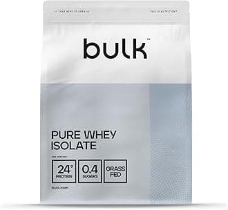 Bulk Pure Whey Protein Isolate, Protein Powder Shake, Chocolate Peanut, 1 kg, Packaging May Vary