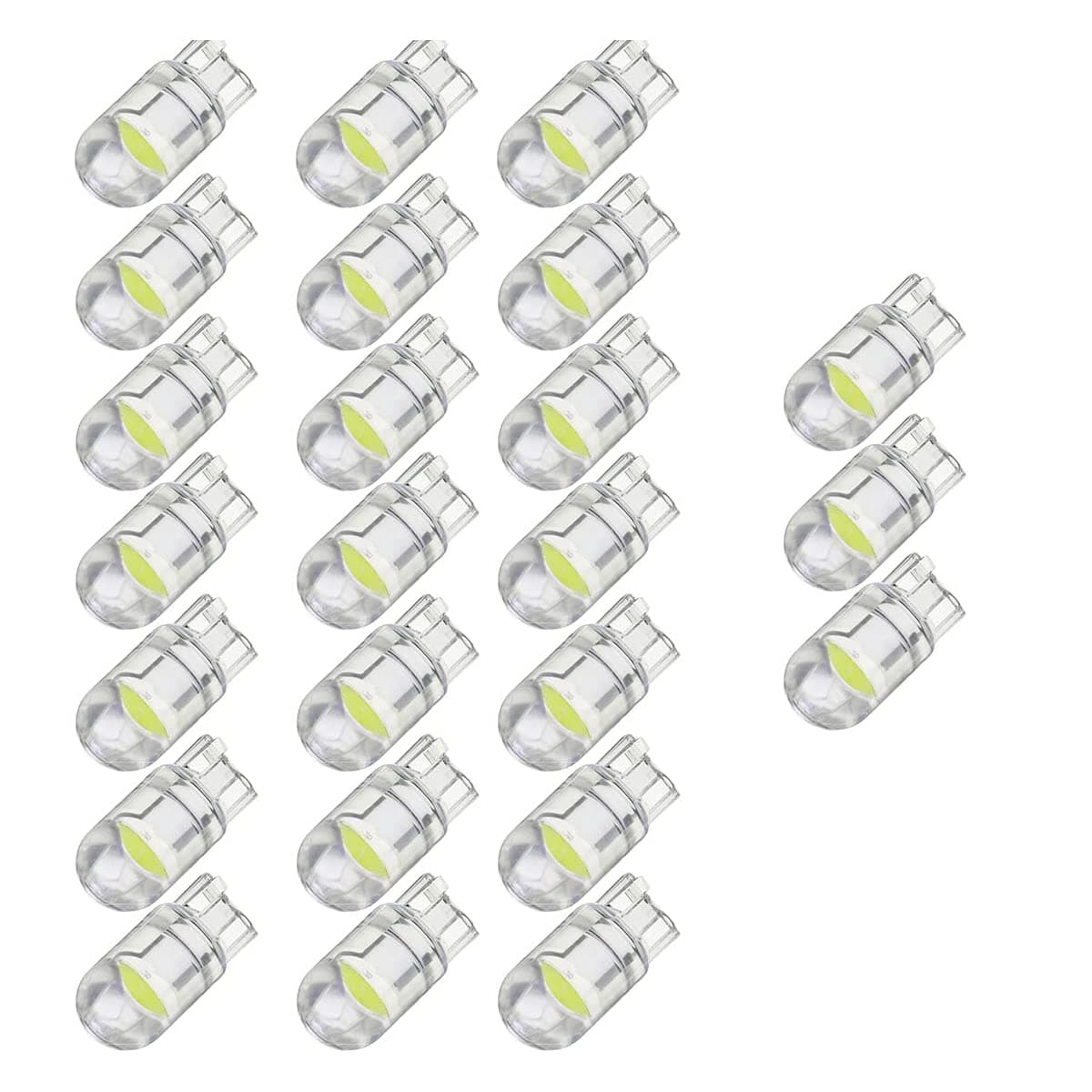 MAKINGTEC 194 LED Bulbs 6000K White, 6000K 68 2825 W5W T10 Wedge COB LED Replacement Bulbs, Super Brightness, for License Plate Lights, Car Position Lamps, Map Light (white, 30pcs)