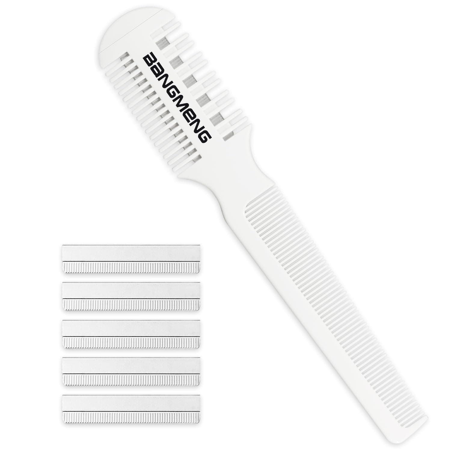 Hair Cutter Comb, Shaper Razor With Comb, Split Ends Trimmer Styler, Double Edge Blades for Thin & Thick Hair Cutting and Styling