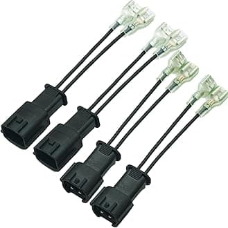 NEOGET Car Horn Connector Adapter Wiring Harness, Compatible with Hyundai Kia, 2+2 Pack Pigtail Converter for Universal to OEM Horn Replacement (Hyundai/Kia)