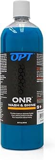 Optimum No Rinse Wash and Shine Version 5 - ONR Rinseless Car Wash Soap for Auto Detailing, Use On Paint, Ceramic Coatings, Glass, Interior (32 Oz)